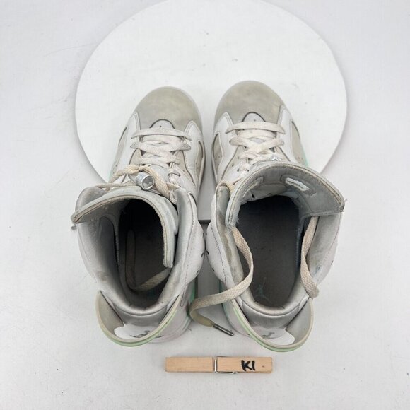 Nike Air Jordan 6 Women Size 8 DQ4914-103 White Mint Foam Basketball Shoes - Picture 9 of 11